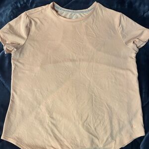 Size medium, light pink athletic wear shirt